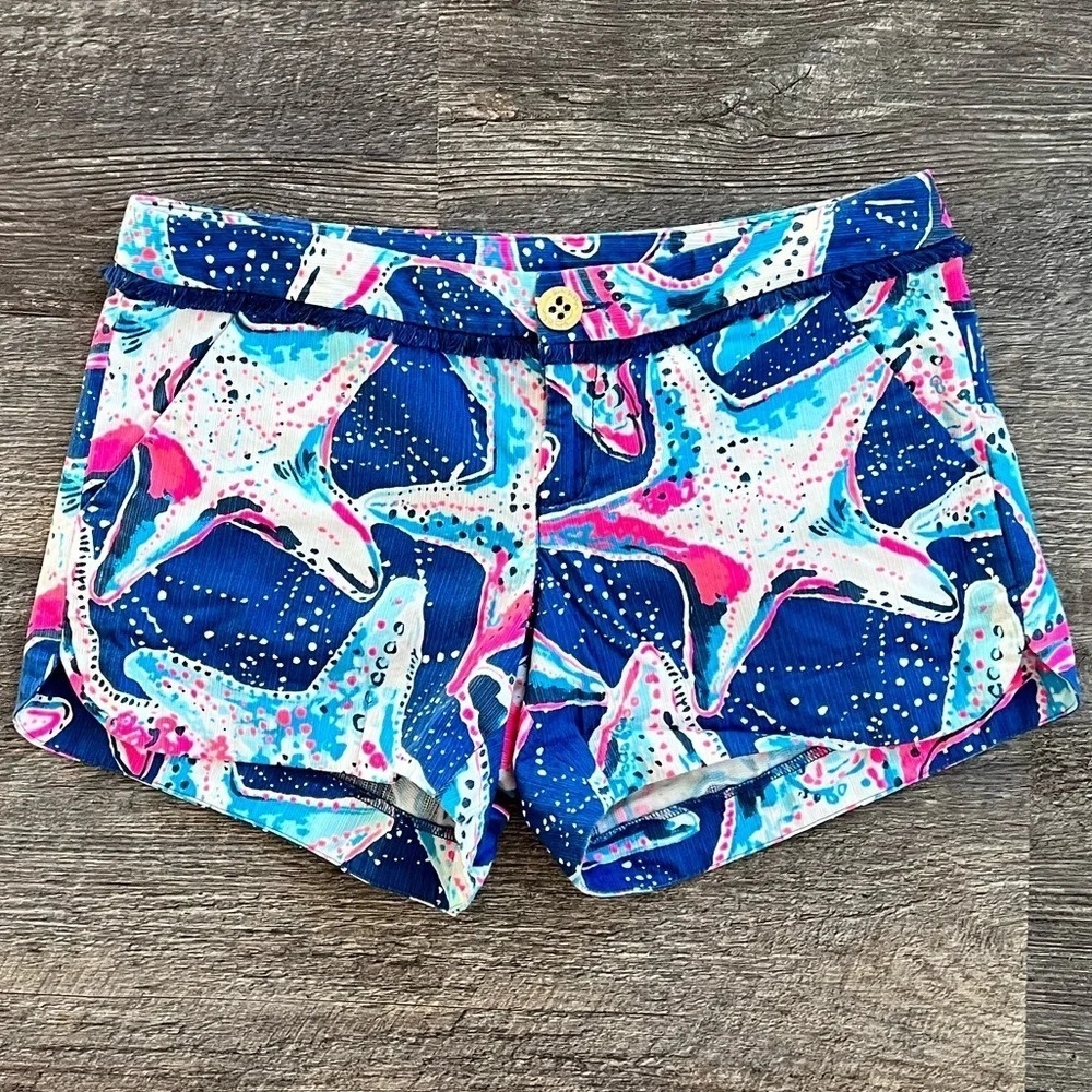 Lilly Pulitzer Adie Shorts - Indigo Star Struck 00